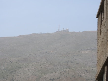 One of two Israeli observation posts overlooking the village and region